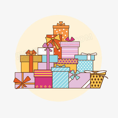 手繪禮物盒圖片免費下載_高清PNG素材_圖精靈